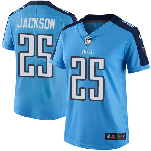 2019 Women Tennessee Titans #25 Jackson light blue Nike Vapor Untouchable Limited NFL Jersey
